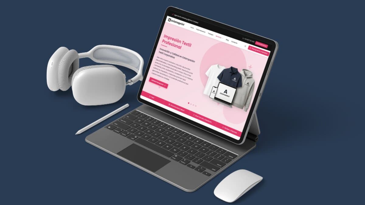 Axiomaprint.com - Plataforma Web Corporativa - Agencia de Comunicación Digital - Vista previa del proyecto