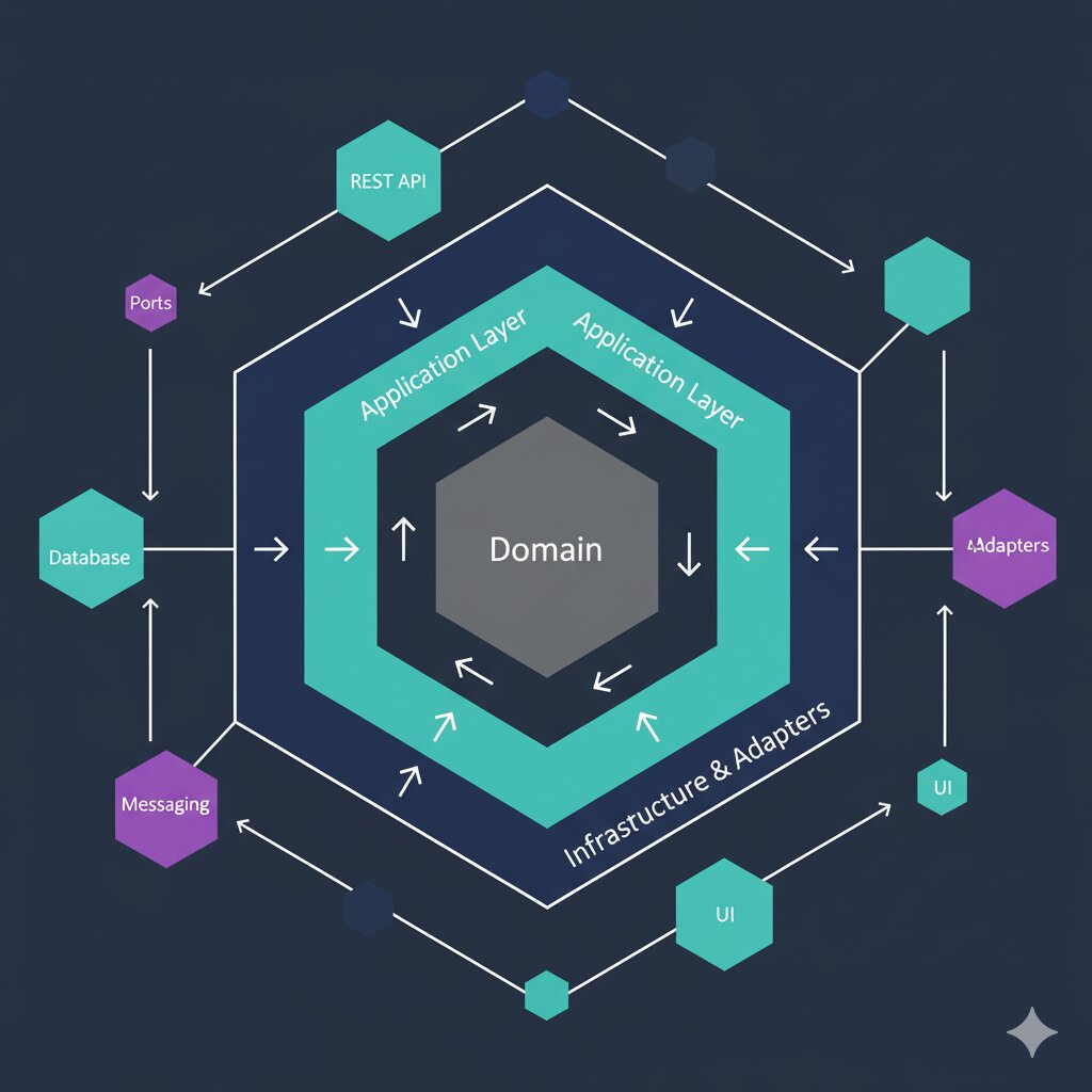 Diagrama de arquitectura hexagonal